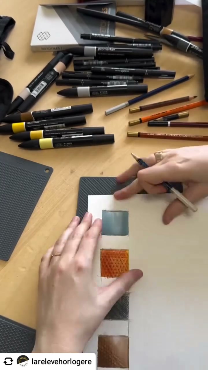 Classroom texture tests (video still) by La Relève Horlogère