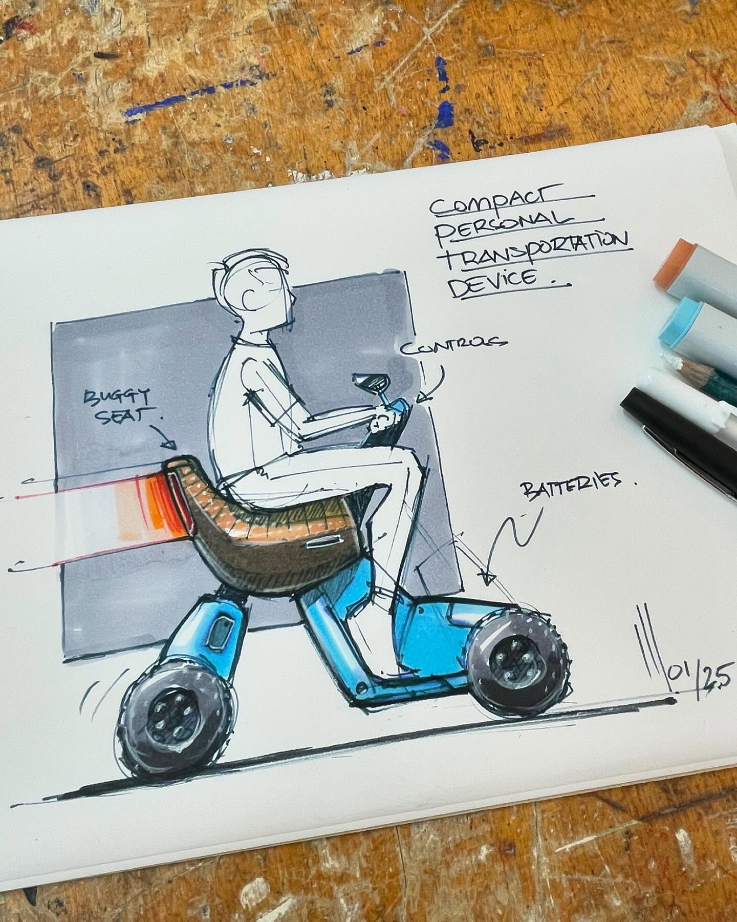 Compact buggy concept by Martijn van de Wiel