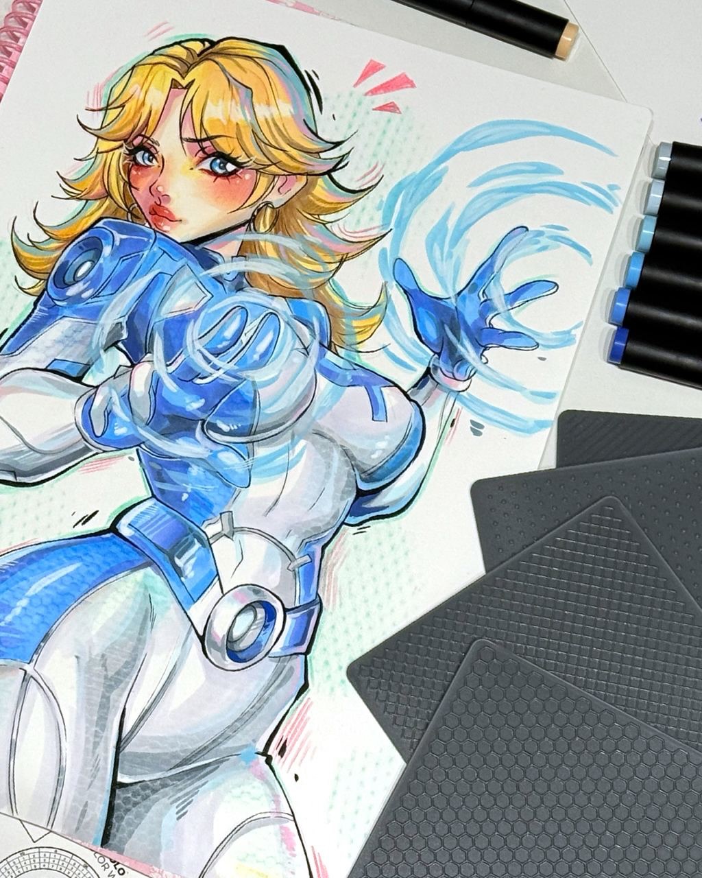 Marvel Rivals: Invisible Woman illustration by @nila_art_art