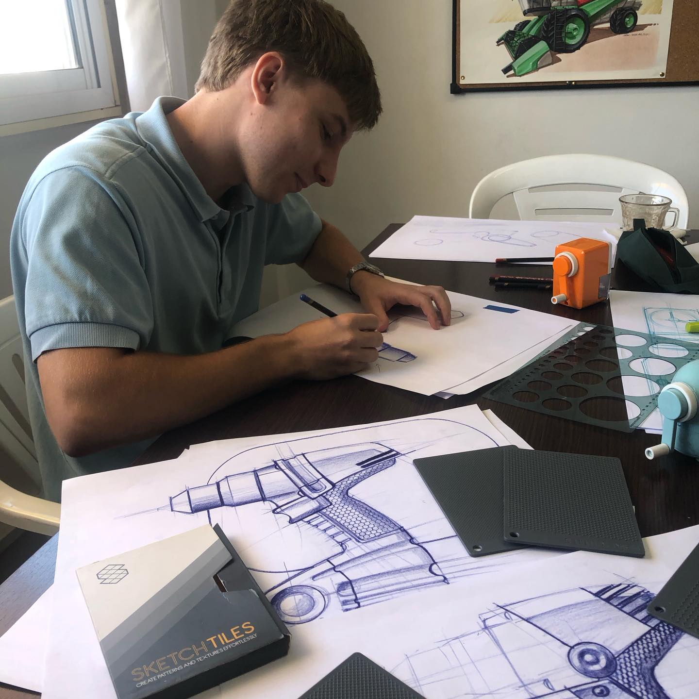 Industrial design sketching class. From Sketch Academy classes