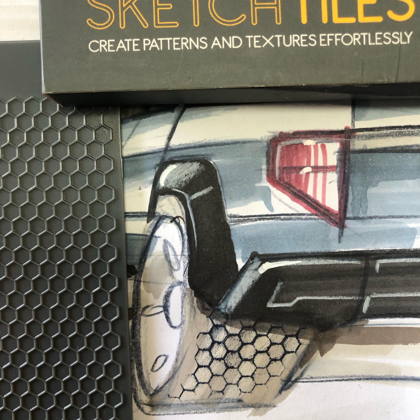 Pickup truck texture detail. From Sketch Academy classes
