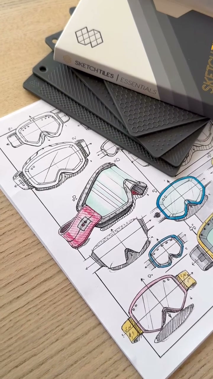 Goggle concepts beside the tiles (video still) by Patrick Christian