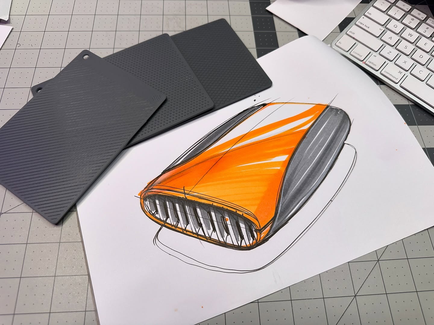 Orange product concept sketch by Spencer Nugent