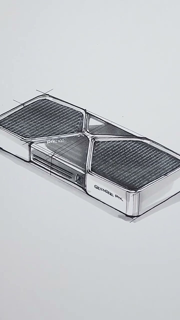 NVIDIA graphics card sketch by Jeongmo Han