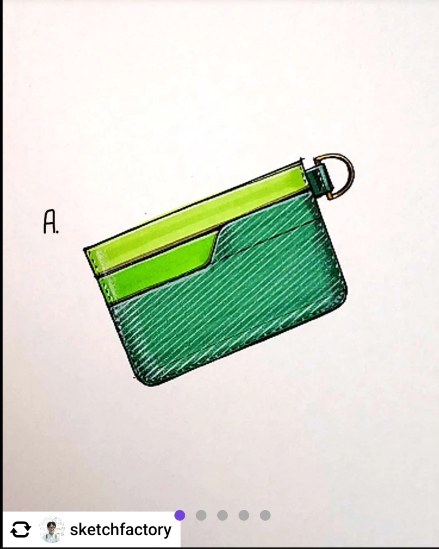 Green cardholder study by Jeongmo Han